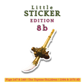 Little Sticker Of History Edition 8b | Fig 152 - Whistle & Bells Rattle With Bear Tooth | Single Vinyl Sticker