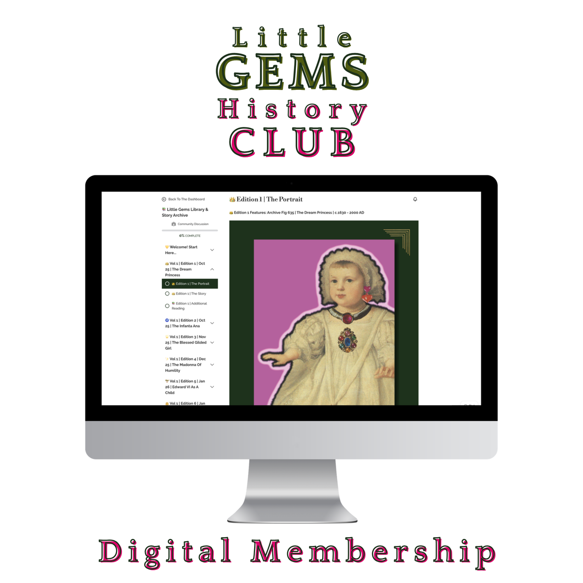 Little Gems History Club | DIGITAL Membership