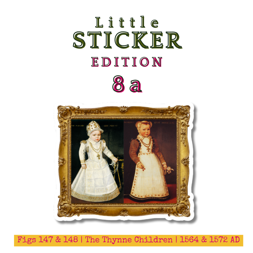 Little Sticker Of History Edition 8a | Figs 147 & 148 - The Thynne Children | Single Vinyl Sticker