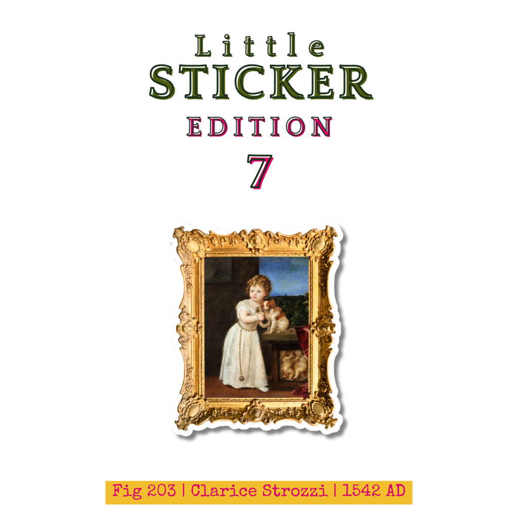 Little Sticker Of History Edition 7 | Fig 203 - Clarice Strozzi  | Single Vinyl Sticker