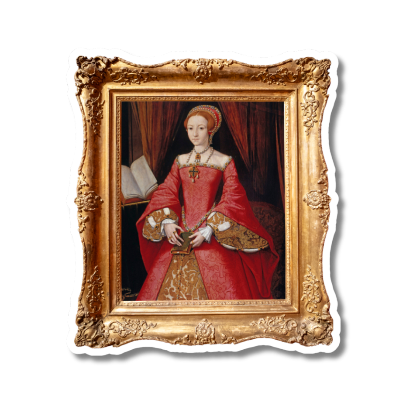 Little Sticker Of History Edition 6 | Fig 204 - Elizabeth I As A Princess | Single Vinyl Sticker