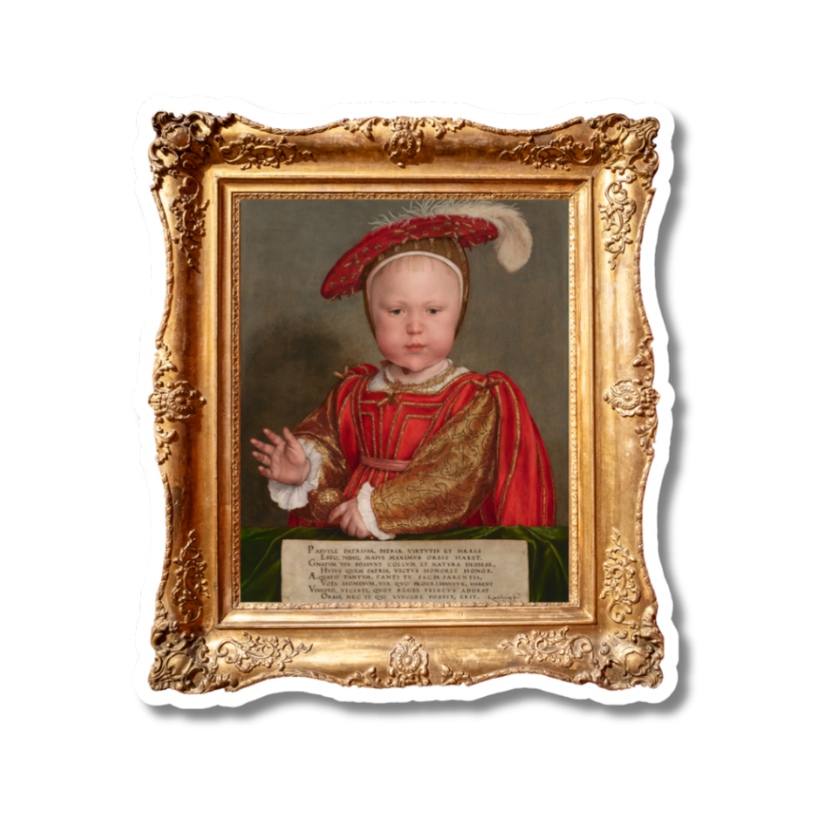 Little Sticker Of History Edition 5 | Fig 99 - Edward VI As A Child | Single Vinyl Sticker