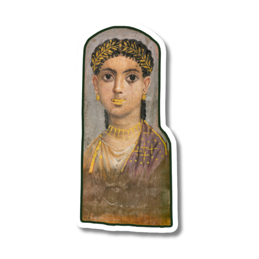 Little Sticker Of History Edition 3 | Fig 71 - The Blessed Gilded Girl | Single Vinyl Sticker