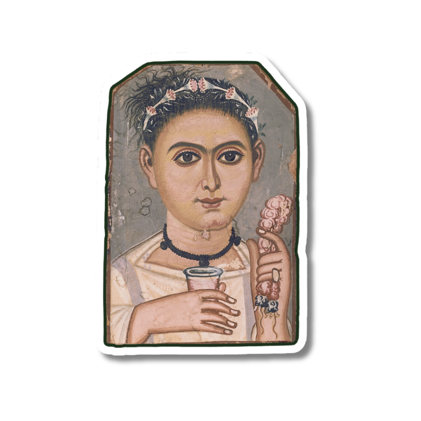 Little Sticker Of History Edition 10 | Fig 61 - The Floral Bull Boy  | Single Vinyl Sticker