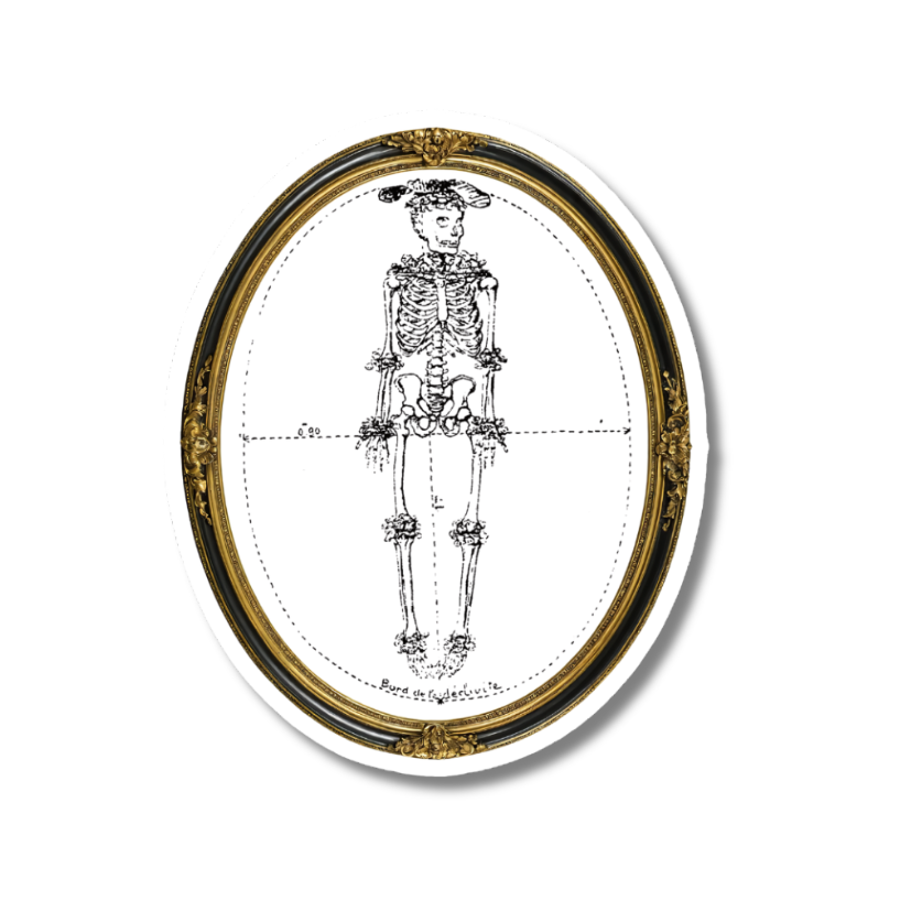 Little Sticker Of History Edition 12 | Fig 2 - The La Madeleine Infant  | Single Vinyl Sticker