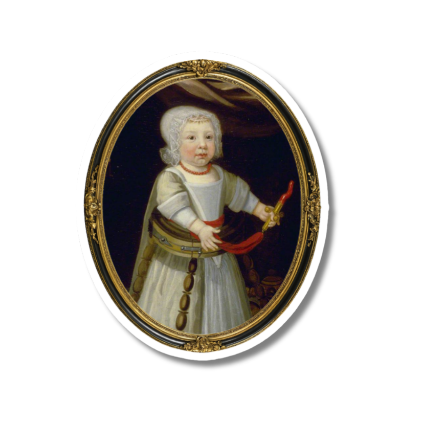 Little Sticker Of History Edition 9 | Fig 133 - Boy With Coral  | Single Vinyl Sticker