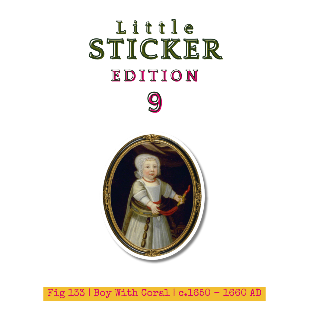 Little Sticker Of History Edition 9 | Fig 133 - Boy With Coral  | Single Vinyl Sticker