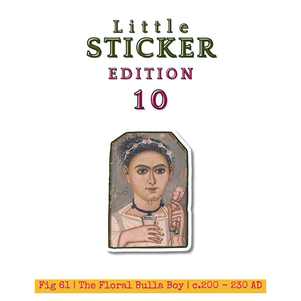 Little Sticker Of History Edition 10 | Fig 61 - The Floral Bull Boy  | Single Vinyl Sticker