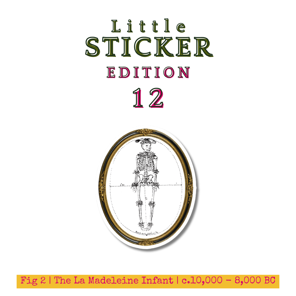 Little Sticker Of History Edition 12 | Fig 2 - The La Madeleine Infant  | Single Vinyl Sticker